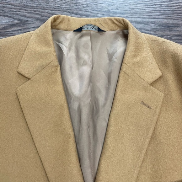 Jos A Bank Vicuña Tan Cashmere Blazer 50L - Picture 2 of 6